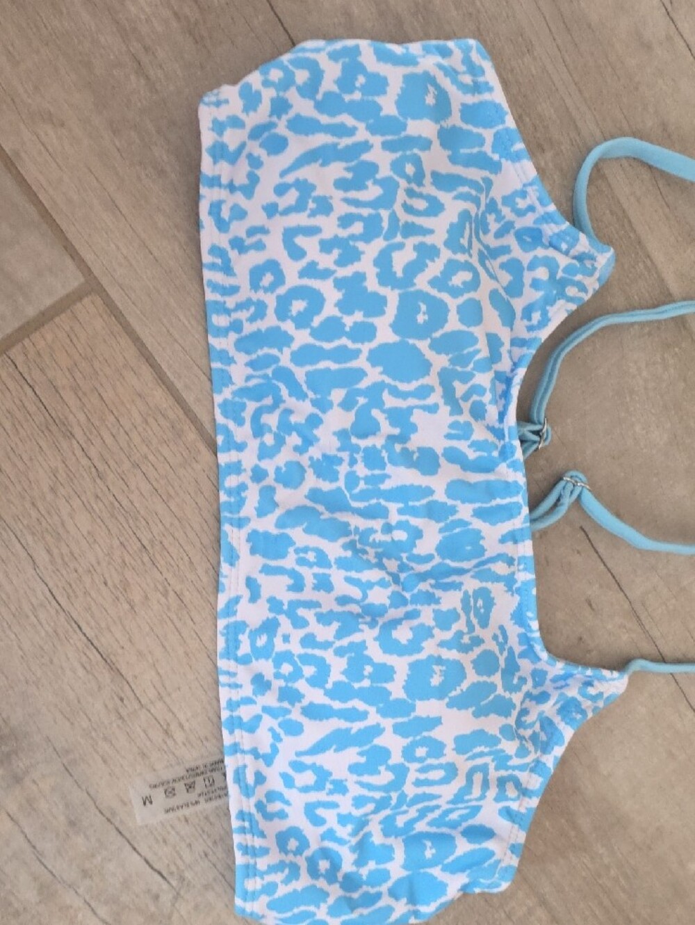 NWOT Women's Blue Leopard Print Two-Piece Swimsuit - Picture 8 of 9